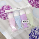 Maxbell 4 Pieces Silicone Mini Shampoo Sample Cosmetic Bottle Travel Containers 48ml