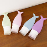 Maxbell 4 Pieces Silicone Mini Shampoo Sample Cosmetic Bottle Travel Containers 48ml