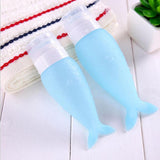 Maxbell 4 Pieces Silicone Mini Shampoo Sample Cosmetic Bottle Travel Containers 48ml