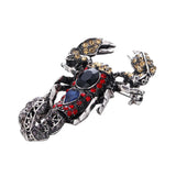 Maxbell Fashion Crystal Scorpion Brooch Pin Rhinestone Personality Brestpin Black
