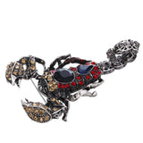 Maxbell Fashion Crystal Scorpion Brooch Pin Rhinestone Personality Brestpin Black