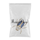 Maxbell Vintage Enamel Crystal Insect Brooch Insect Beetle Bug Brooch Pin Blue