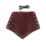 Maxbell Faux Leather Arm Guards Medieval Lace Up Punk Men Women Arm Bracers Red