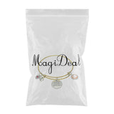 Maxbell Hidden Hollow Beads Birthstone Expandable Women's Wire Bangle Bracelet 5