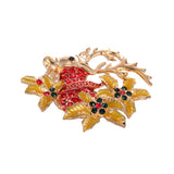 Maxbell Crystal Sika Deer Christmas Boot Bell Angel Apple Pin Brooch Sika deer
