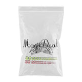 Maxbell 72Pcs Acrylic Plugs Stainless Steel Tapers 14G-00G Ear Stretching Piercing 3