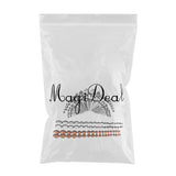 Maxbell 72Pcs Acrylic Plugs Stainless Steel Tapers 14G-00G Ear Stretching Piercing 4