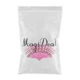 Maxbell 50pcs 14G-00G O-ring Acrylic Tapers Plugs and Silicone Tunnels Pink