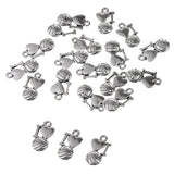 Maxbell 20 Pieces Charms Pendant Findings Beads Jewelry Making Crafts  I Love Ball