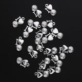 Maxbell 20 Pieces Charms Pendant Findings Beads Jewelry Making Crafts  I Love Ball