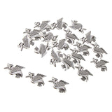 Maxbell 20 Pieces DIY Charms Pendant Findings Beads Jewelry Making Crafts Bird