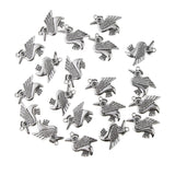 Maxbell 20 Pieces DIY Charms Pendant Findings Beads Jewelry Making Crafts Bird