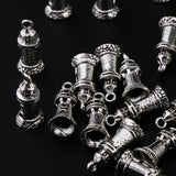 Maxbell 20 Pieces Stainless Steel Pendant Charms Beads Findings Supply Tower