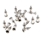 Maxbell 20 Pieces Stainless Steel Pendant Charms Beads Findings Supply Tower