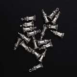 Maxbell 20 Pieces Stainless Steel Pendant Charms Beads Findings Supply Tower