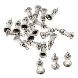 Maxbell 20 Pieces Stainless Steel Pendant Charms Beads Findings Supply Tower