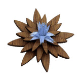 Maxbell Men's Wood Lapel Flower Wooden Brooch Boutonniere Pin Suit Wedding Corsage 5