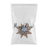 Maxbell Men's Wood Lapel Flower Wooden Brooch Boutonniere Pin Suit Wedding Corsage 5