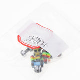 Maxbell 6 Pairs Colorful Acrylic Screw Fit Ear Tunnel Plug Stretcher Expander 3mm