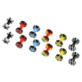 Maxbell 6 Pairs Colorful Acrylic Screw Fit Ear Tunnel Plug Stretcher Expander 3mm