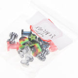 Maxbell 6 Pairs Colorful Acrylic Screw Fit Ear Tunnel Plug Stretcher Expander 5mm