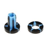Maxbell 6 Pairs Colorful Acrylic Screw Fit Ear Tunnel Plug Stretcher Expander 5mm