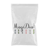 Maxbell 6 Pairs Colorful Acrylic Screw Fit Ear Tunnel Plug Stretcher Expander 5mm