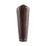 Maxbell Punk Rock Gothic Leather Wrist Bracer Guards Arm Protector Wristband Coffee