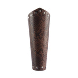 Maxbell Punk Rock Gothic Leather Wrist Bracer Guards Arm Protector Wristband Coffee