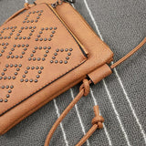 Women's Small PU Leather Fashion Shoulder Crossbody Bags Phone Purse Light Brown