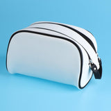 Women Muti-function Cosmetic Bag Portable Make Up Bags with Zipper White