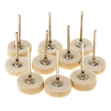 Maxbell 10Pcs/Pack Polishing Buffing Pad Fabric Wheel Jewelry Polishing Tool 1