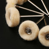 Maxbell 10Pcs/Pack Polishing Buffing Pad Fabric Wheel Jewelry Polishing Tool 3