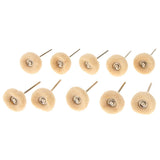 Maxbell 10Pcs/Pack Polishing Buffing Pad Fabric Wheel Jewelry Polishing Tool 3