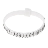 Maxbell Plastic Finger Ring Band Gauge Sizer Jewelry Wrist Size Measure Tool US 1-17