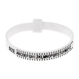 Maxbell Plastic Finger Ring Band Gauge Sizer Jewelry Wrist Size Measure Tool UK A-Z