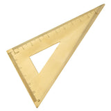 Maxbell Mini Brass Math Geometry Ruler Jewelry Measuring Tool Right Triangle