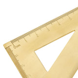 Maxbell Mini Brass Math Geometry Ruler Jewelry Measuring Tool Right Triangle