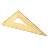 Maxbell Mini Brass Math Geometry Ruler Jewelry Measuring Tool Right Triangle