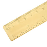 Maxbell Mini Brass Math Geometry Ruler Jewelry Measuring Tool Straight Ruler