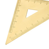 Maxbell Mini Brass Math Geometry Ruler Jewelry Measuring Tool Isosceles Triangle