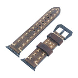 Maxbell Replacement Genuine Leather Watch Band Strap for Apple Watch iWatch 42mm