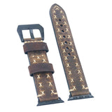 Maxbell Replacement Genuine Leather Watch Band Strap for Apple Watch iWatch 42mm