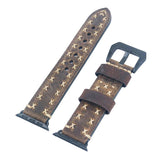 Maxbell Replacement Genuine Leather Watch Band Strap for Apple Watch iWatch 42mm