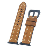 Maxbell Replacement Cow Leather Wrist Band Strap for Apple Watch iWatch Series 38mm