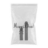Maxbell Black Woven Nylon Watch Strap Wristwatch Band Stainless Steel Buckle 24mm
