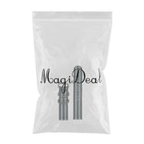 Maxbell Black Gray Strip Nylon Strap Stainless Steel 3-ring Buckle Wristband 18mm