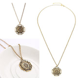 Maxbell Fruit of Life Charms Amulet Pendant Chain Necklace Talisman Jewelry Gold