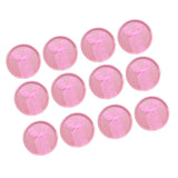 Maxbell 12 Piece Round Box Jewelry Earring Ear Studs Weddings Birthday Gift Pink