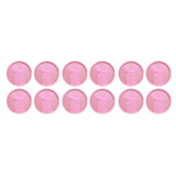 Maxbell 12 Piece Round Box Jewelry Earring Ear Studs Weddings Birthday Gift Pink